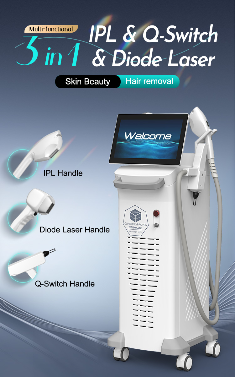 IPL+Q-Switch+Diode Laser (3 in 1)