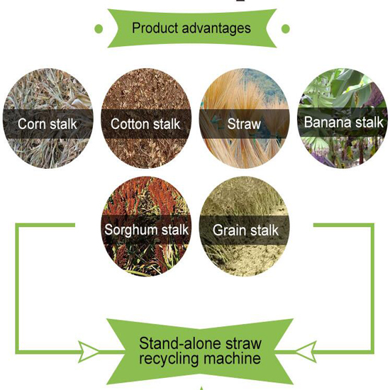 Tractor Matched Straw Recycling Machine For Corn Hay Harvester Machine Silage Forage Chopper With Storage Bin