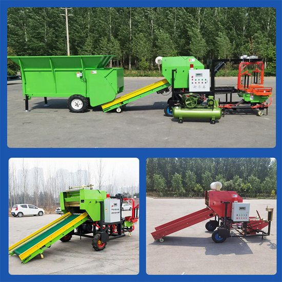 150-200kg round silage baler and wrapper machine corn silage baler machine