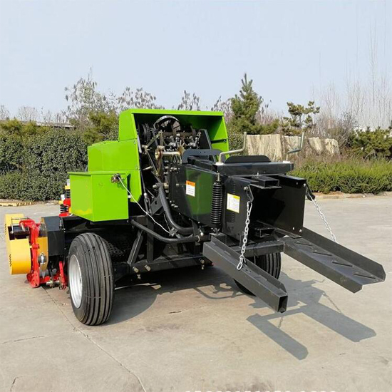 Tractor Mounted corn Silage Baler machine pine straw crops Square Hay Baler with cutting and collecting functions
