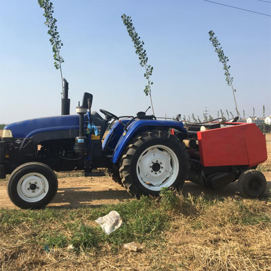 Tractor Mounted 3 Point Wheat Hay And Round Pine Straw Baler Machine For Sale