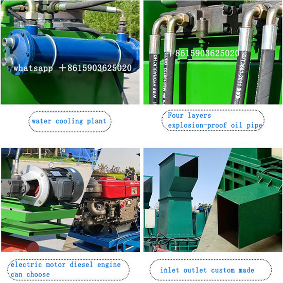 Automatic Farm Silage Baler Making Equipment Animal Feed Hay and Straw Alfalfa Square Horizontal Hay Baler Machine