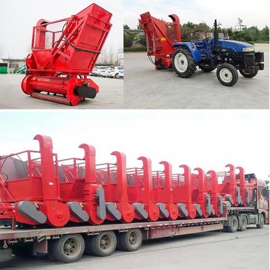 Tractor Matched Straw Recycling Machine For Corn Hay Harvester Machine Silage Forage Chopper With Storage Bin