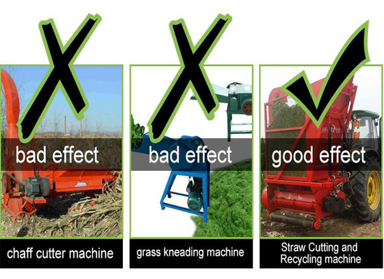 Tractor Matched Straw Recycling Machine For Corn Hay Harvester Machine Silage Forage Chopper With Storage Bin
