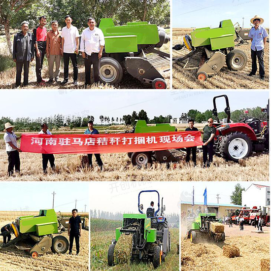 Tractor Mounted corn Silage Baler machine pine straw crops Square Hay Baler with cutting and collecting functions