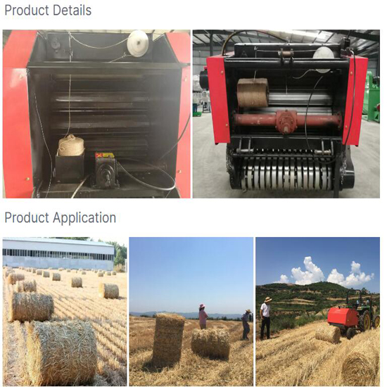 Tractor Mounted 3 Point Wheat Hay And Round Pine Straw Baler Machine For Sale