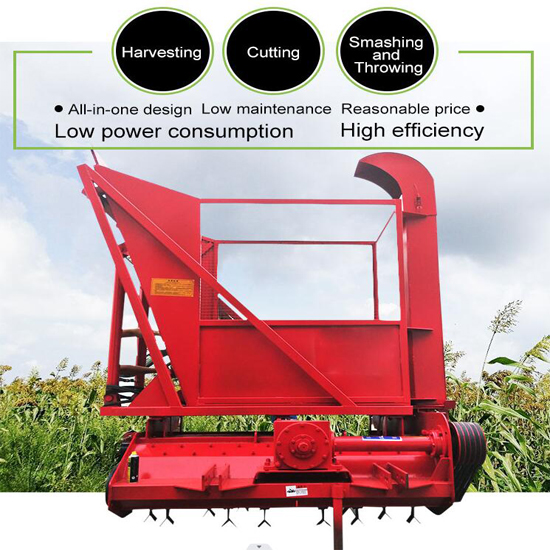 Tractor Matched Straw Recycling Machine For Corn Hay Harvester Machine Silage Forage Chopper With Storage Bin