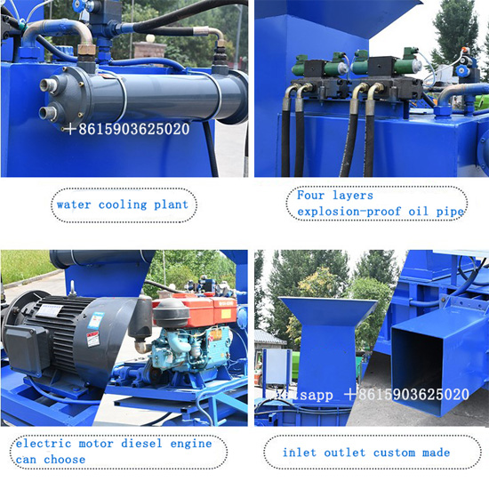 Automatic Farm Silage Baler Making Equipment Animal Feed Hay and Straw Alfalfa Square Horizontal Hay Baler Machine