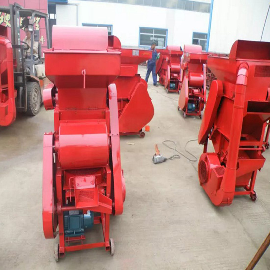 diesel engine driven groundnut decorticator sheller machine peanut shell removing 
