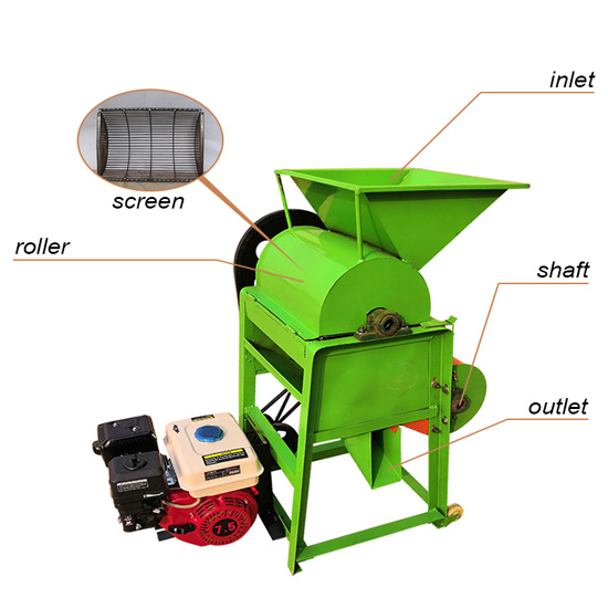 Best selling home use peanut sheller groundnut decorticator machine with different engine