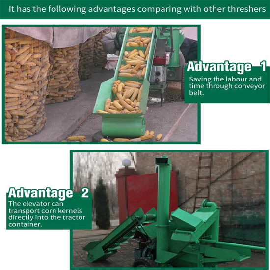 Top sales Factory Supply Diesel 6 T/h Corn Thresher Maize Sheller Machine For Sale