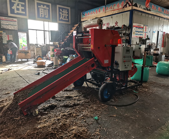 2024 new design film bundle film wrap Automatic corn silage packing machine silage baler machine for round bales