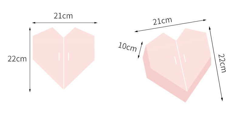 BDL Luxury Wholesale Fancy Pink Heart Shaped Packaging Paper Box With Ribbon Bowknot