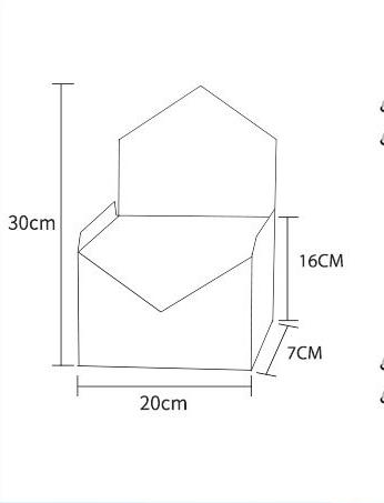 BDL Folding Handle Tanabata Exquisite Gifts Envelope Floral Flower Packaging Paper Box