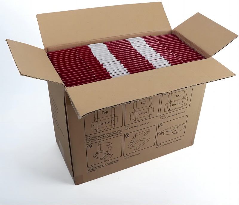 BDL Red Corrugated Small Cardboard Boxes for Mailing Packing Mailer