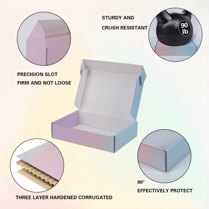 BDL Custom Mailer Printed Pink Red Apparel Boxes Corrugated Mailer Box 
