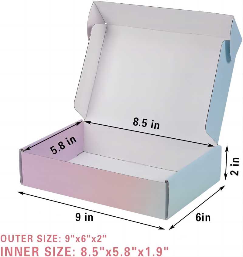 BDL Custom Mailer Printed Pink Red Apparel Boxes Corrugated Mailer Box 