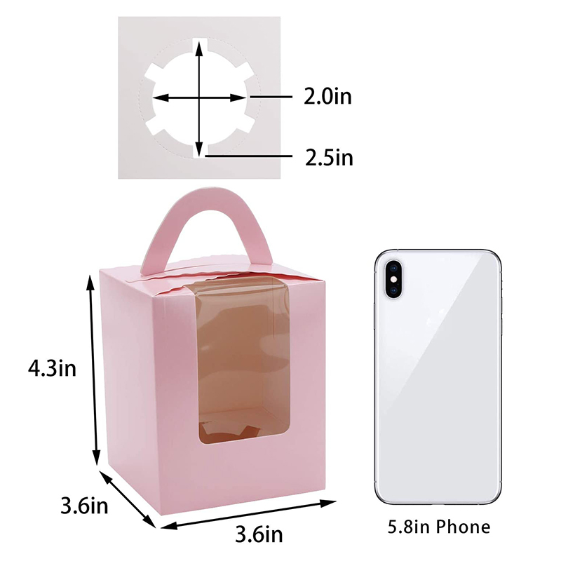 BDL Matt Lamination Paper Christmas Cracker Box For Candies Chocolate Wedding Favor White Box Packaging With Window