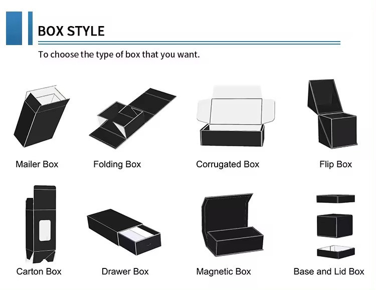 BDL Luxury folding gift box classic black large magnetic presentation gift hamper box for packing