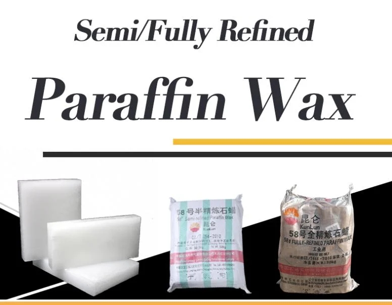 GG 58 Factory Supply Semi Refined paraffin wax for Candles