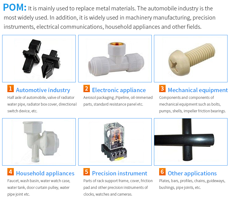 GG China factory Wear-resistant POM Molybdenum disulfide added For bushing bearings Scratch-resistant low noise