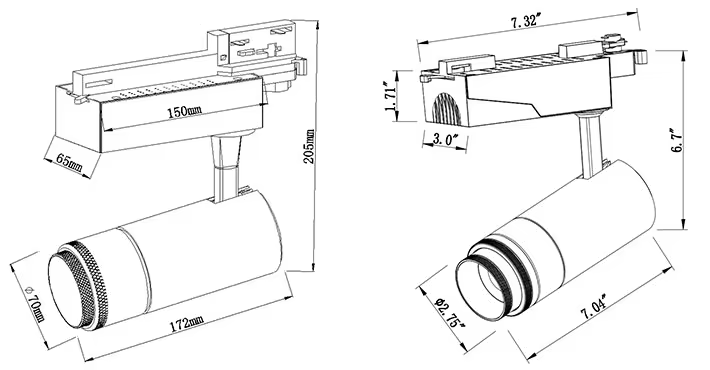 30W LED Spot Imaging Museum Light for Paintings Track Led Light