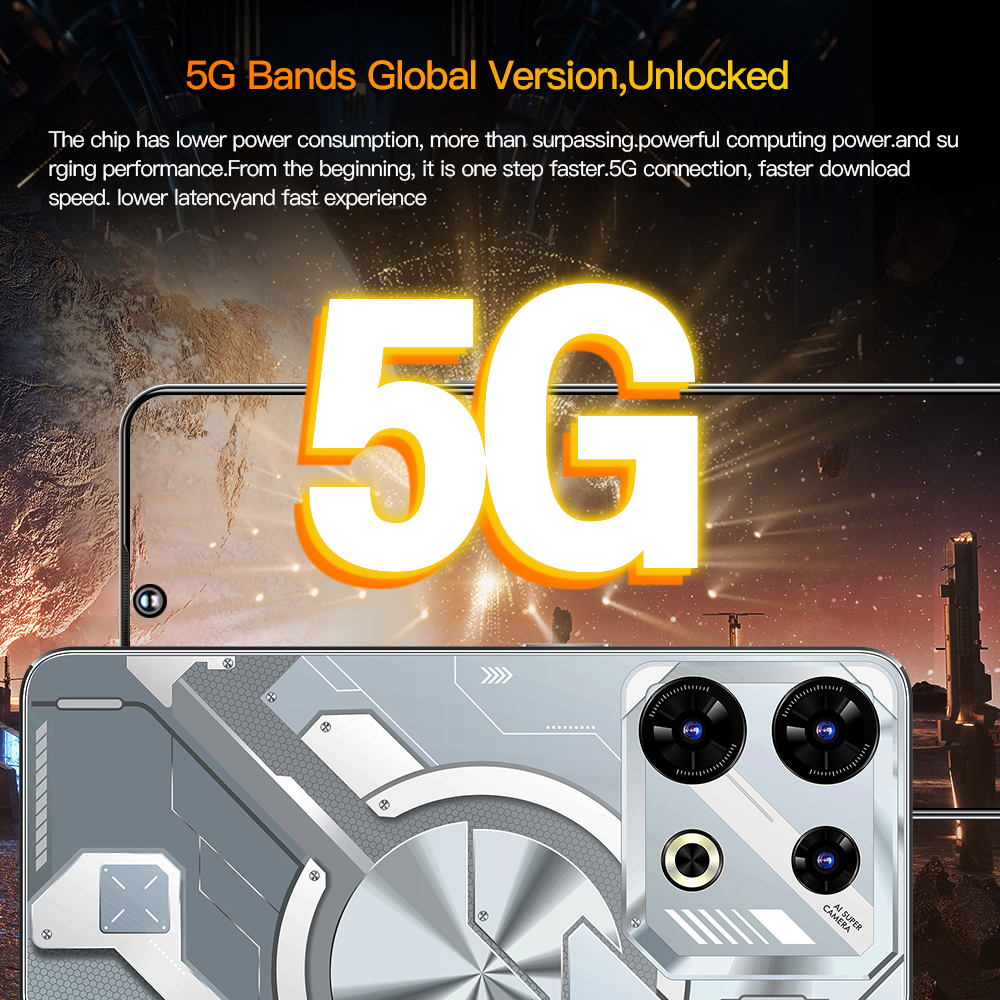 10-core processor, 7.3-inch punch-hole screen, resolution 1080 x 2460, 5G signal, 8GB RAM + 256GB storage, 72MP + 108MP 