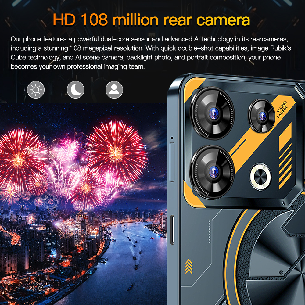 10-core processor, 7.3-inch punch-hole screen, resolution 1080 x 2460, 5G signal, 8GB RAM + 256GB storage, 72MP + 108MP 