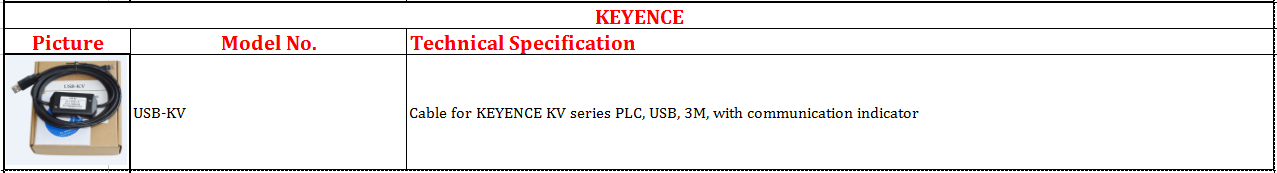 Keyence cable