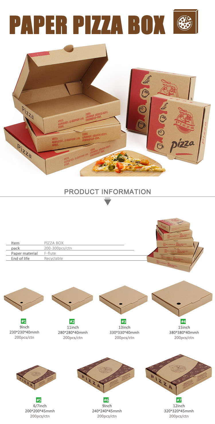 BDL Paper Pizza Slice Box  With Customer Printing,Pizza Slice Box,Triangle Food Container 