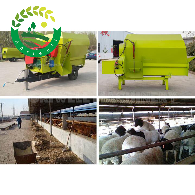 Automatic Horizontal Cow Feed Tmr Feed Mixer Mixing Machine