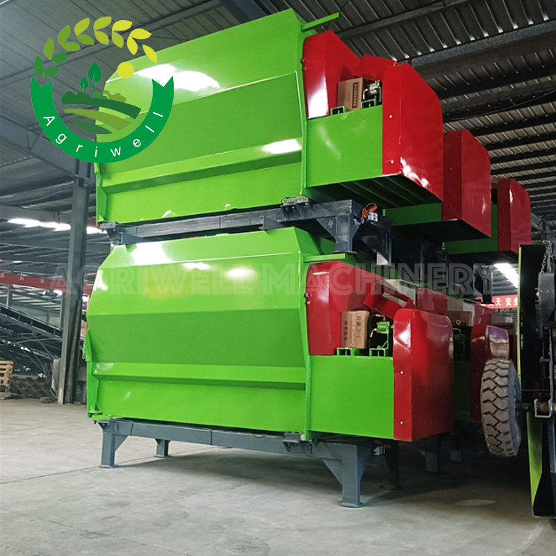 Automatic Horizontal Cow Feed Tmr Feed Mixer Mixing Machine