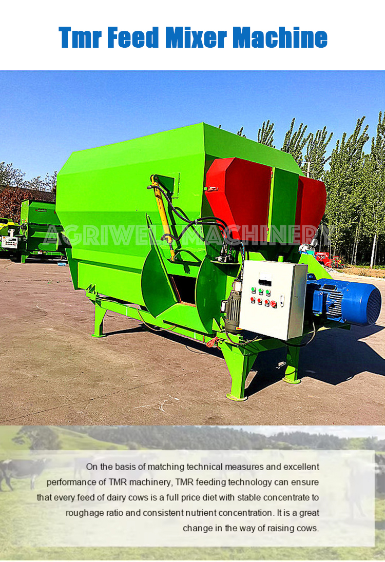 Automatic Horizontal Cow Feed Tmr Feed Mixer Mixing Machine