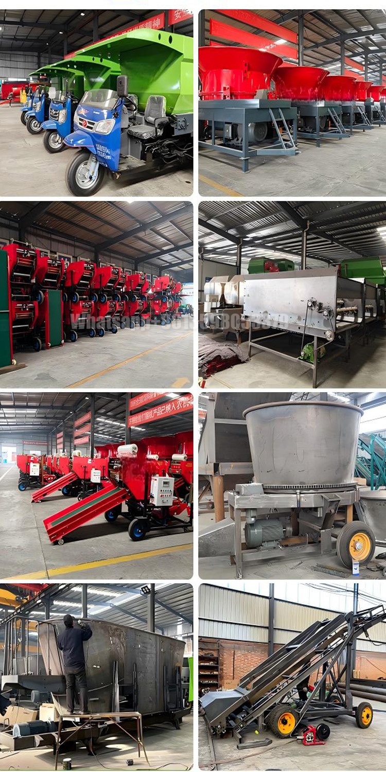 Cow Sheep Animal Feed Food Grass Rice Corn Wheat Straw Forage Tmr Feed Mixer Tmr Factory Supply