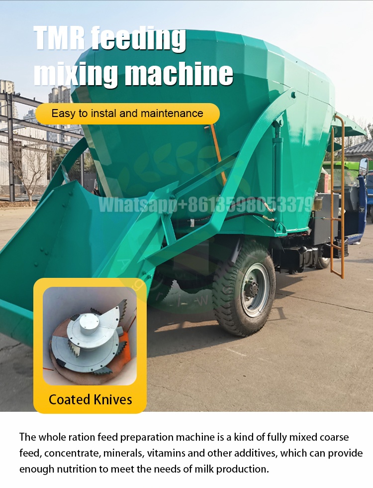 Professional Self-propelled Tmr Mixer Cattle Livestock Feed Processing TMR Mixing Machine