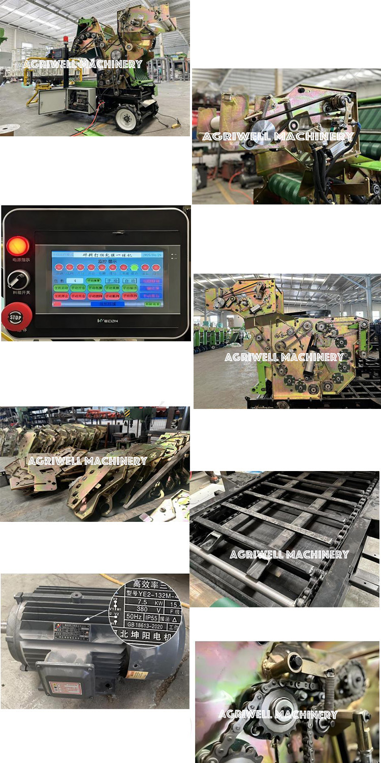 2026 Combined Silage Baler Wrapper Machine Corn Silage Baler Machine 100 kg Bale
