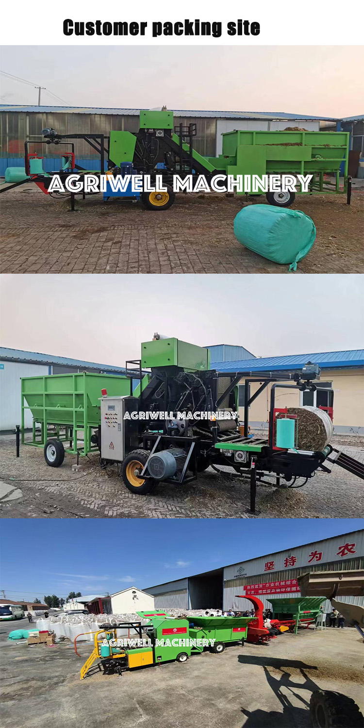 2026 Combined Silage Baler Wrapper Machine Corn Silage Baler Machine 100 kg Bale