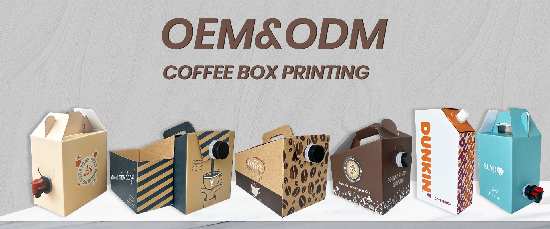 BDL Eco-Friendly Kraft Paper Coffee Box Dispenser for Whisky Soda Tequila Energy Drinks 
