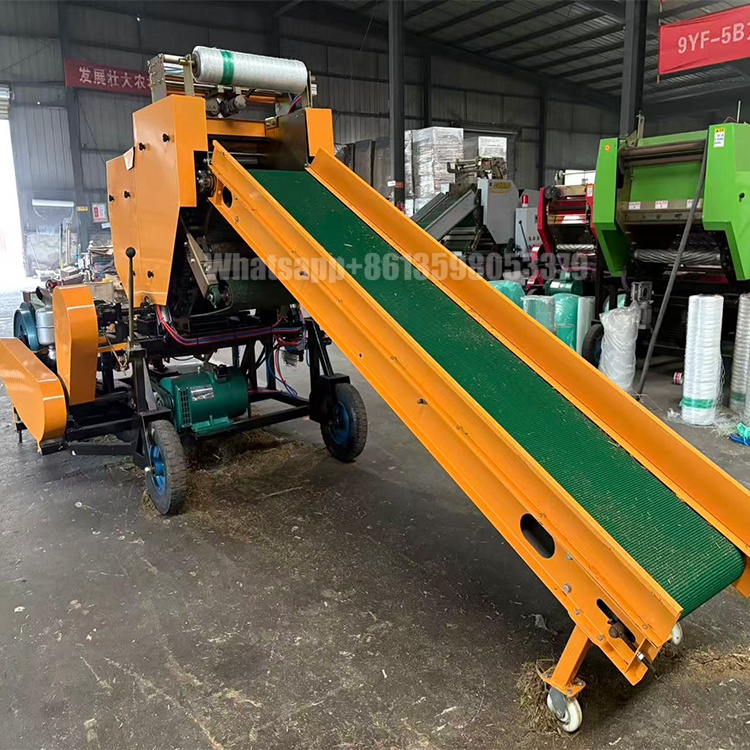 Diesel Engine type Alfalfa Bailing Machine Corn Stalk Baler Silage Wrapper Machine Round Hay Baler