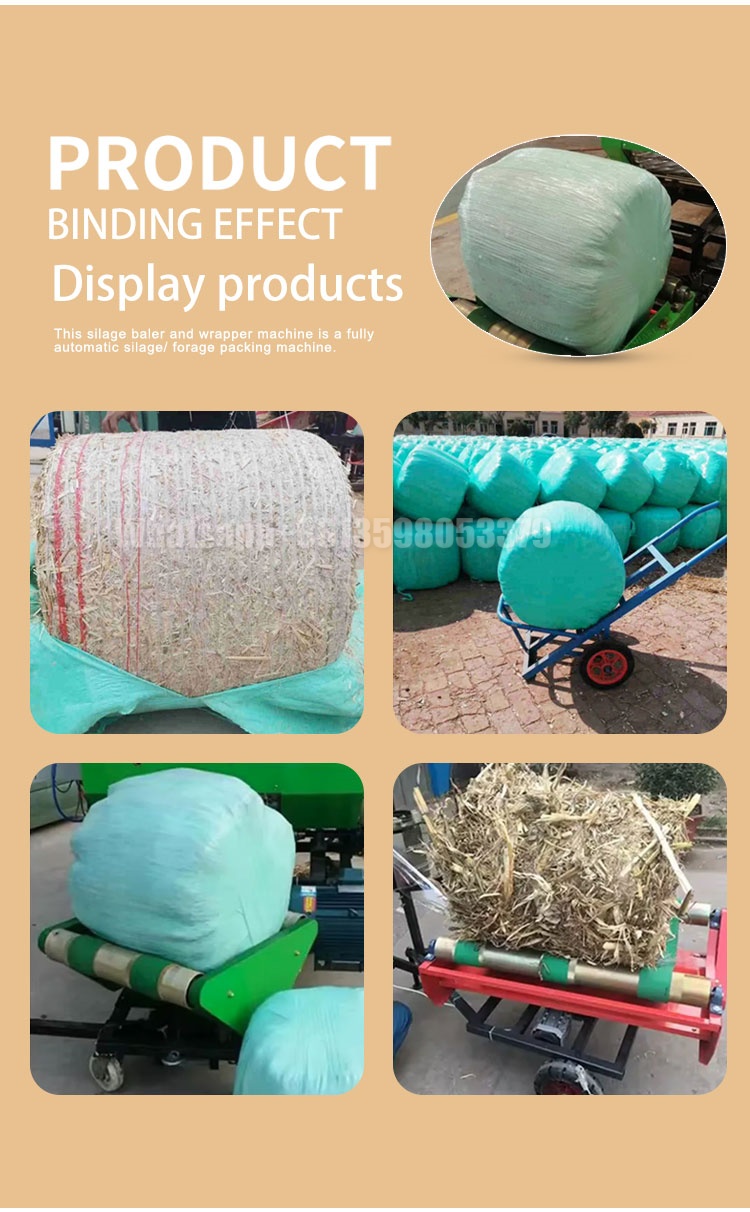 Corn Silage Baler 60 Type hay Pressing Bagging Packing Machine Silage Cutter and Wrapping Silage Packing Machine in Keny