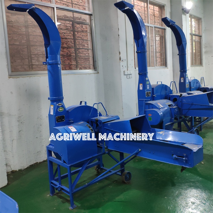 Corn Straw Stalk Shredder Machine Grass Silage Chaff Cutter Chopper Machine for poultry animal feed processing
