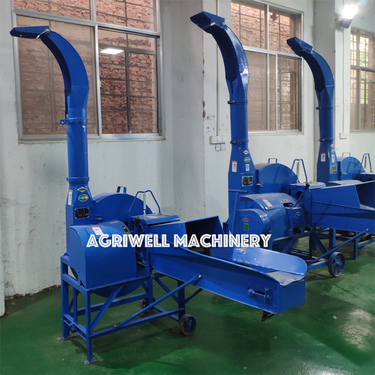 Corn Straw Stalk Shredder Machine Grass Silage Chaff Cutter Chopper Machine for poultry animal feed processing