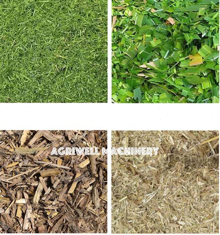 Corn Straw Stalk Shredder Machine Grass Silage Chaff Cutter Chopper Machine for poultry animal feed processing