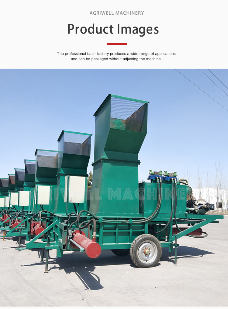 square hay baler corn silage hay bale wrapping machine for sale