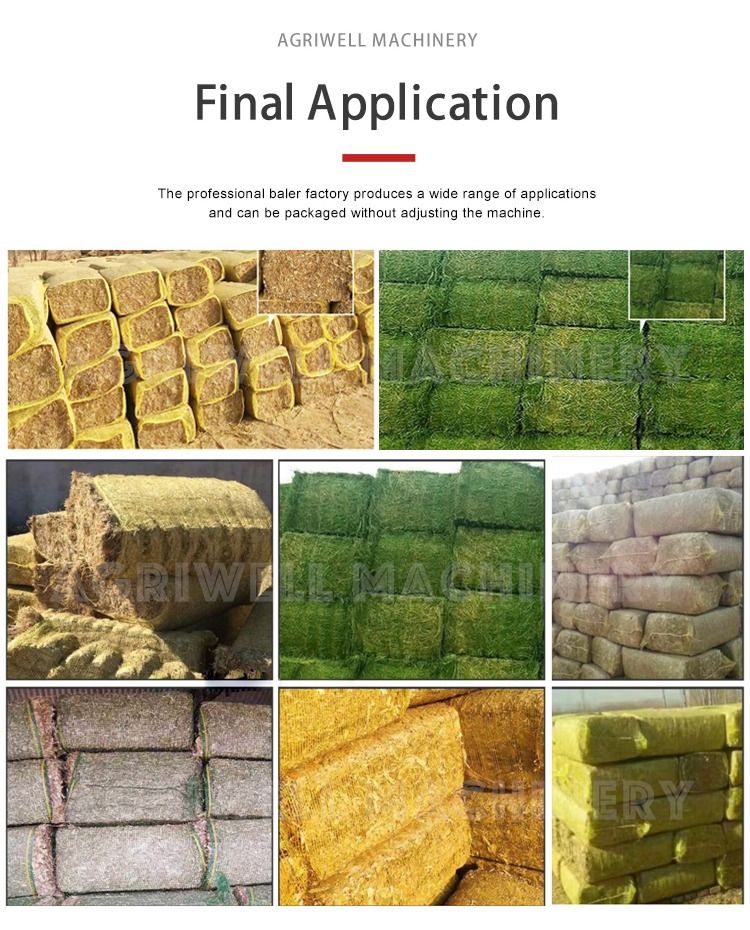 square hay baler corn silage hay bale wrapping machine for sale