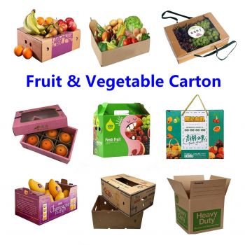 BDL Custom  Corrugated Cardboard Paper Fruit and Vegetable Cherry Packaging Stands Box 