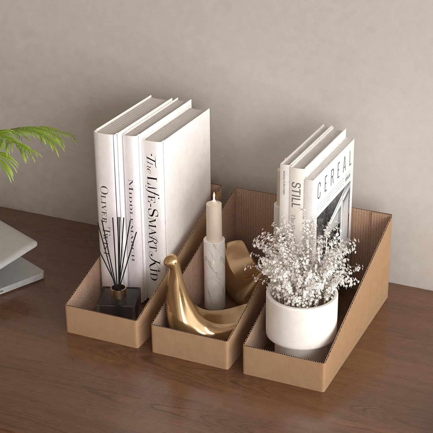BDL Corrugated Paperboard Bin Box Container Displaying Tray