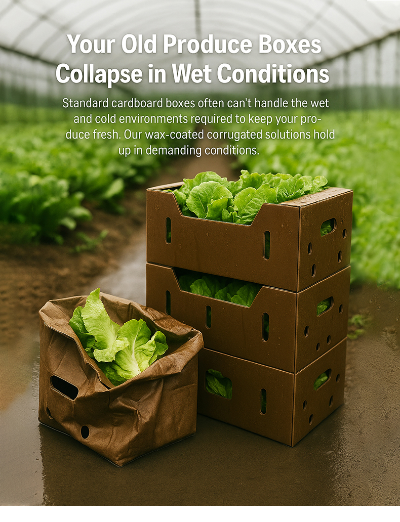 BDL Wax Vegetable Box Recycled Packaged Export Shipping