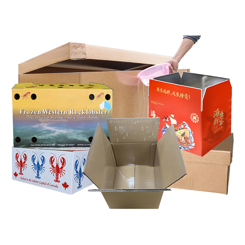 BDL High Quality Wax-Coated Cardboard Seafood Waterproof and Fruits Vegetables Recyclable Box