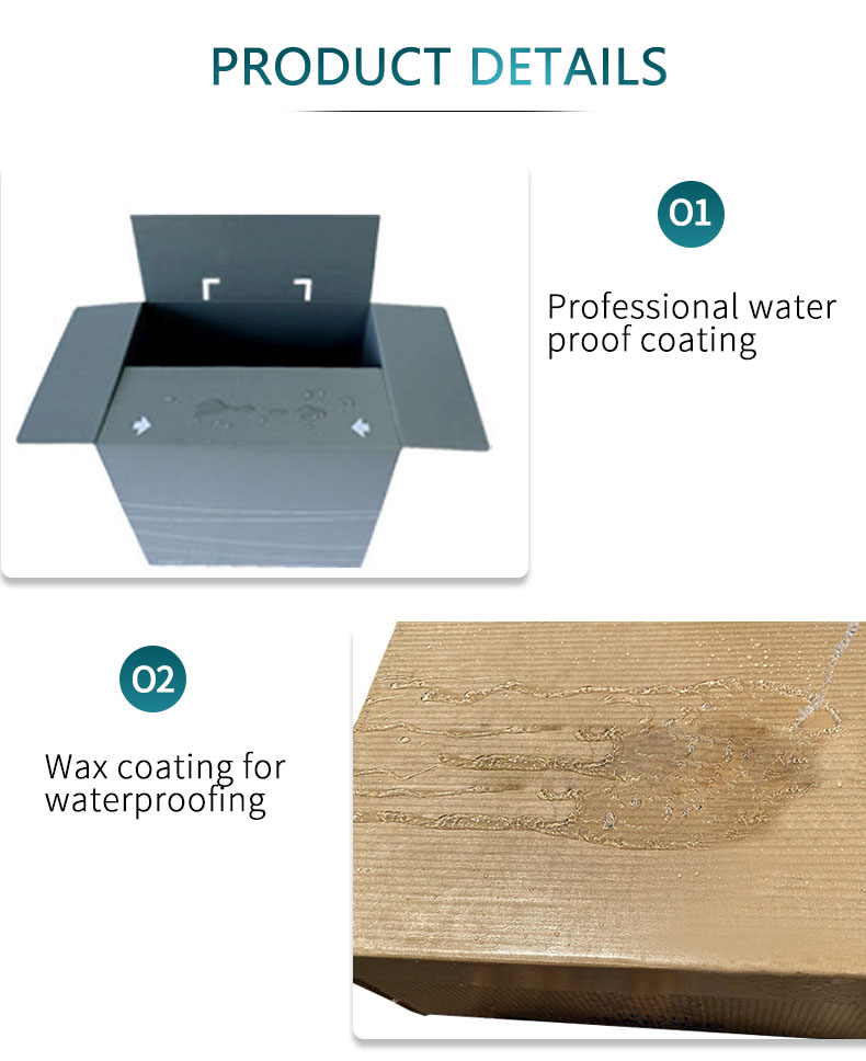 BDL Manufacturer Paraffin Wax Coated Carton  Accepted Waterproof Box